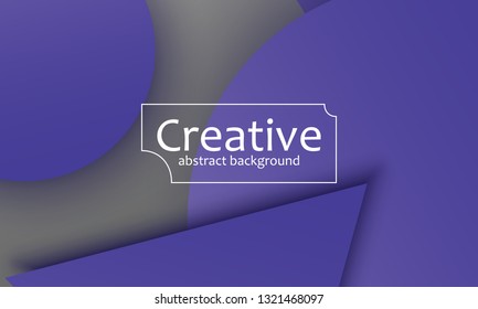 Geometric background. Material design. Minimal abstract cover. Creative colorful wallpaper. Trendy gradient poster. Vector illustration.