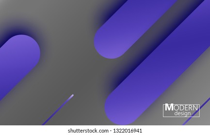 Geometric background. Material design. Minimal abstract cover. Creative colorful wallpaper. Trendy gradient poster. Vector illustration.