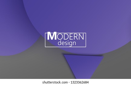 Geometric background. Material design. Minimal abstract cover. Creative colorful wallpaper. Trendy gradient poster. Vector illustration.
