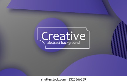 Geometric background. Material design. Minimal abstract cover. Creative colorful wallpaper. Trendy gradient poster. Vector illustration.