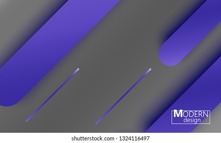 Geometric background. Material design. Minimal abstract cover. Creative colorful wallpaper. Trendy gradient poster. Vector illustration.