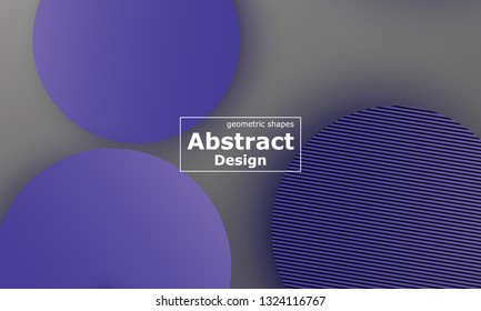 Geometric background. Material design. Minimal abstract cover. Creative colorful wallpaper. Trendy gradient poster. Vector illustration.