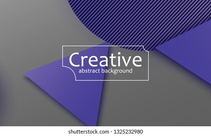 Geometric background. Material design. Minimal abstract cover. Creative colorful wallpaper. Trendy gradient poster. Vector illustration.