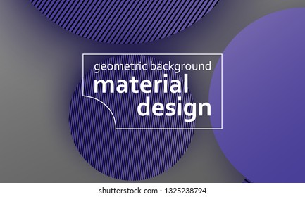 Geometric background. Material design. Minimal abstract cover. Creative colorful wallpaper. Trendy gradient poster. Vector illustration.