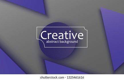 Geometric background. Material design. Minimal abstract cover. Creative colorful wallpaper. Trendy gradient poster. Vector illustration.