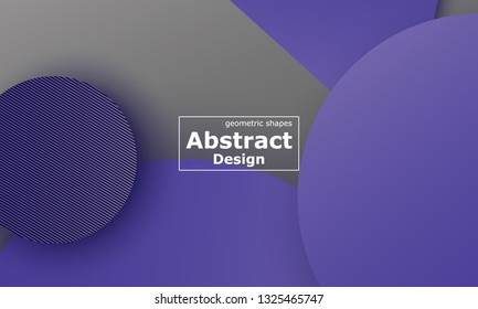 Geometric background. Material design. Minimal abstract cover. Creative colorful wallpaper. Trendy gradient poster. Vector illustration.