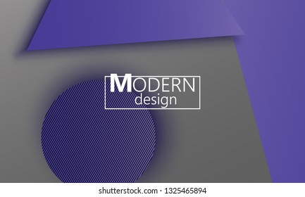 Geometric background. Material design. Minimal abstract cover. Creative colorful wallpaper. Trendy gradient poster. Vector illustration.