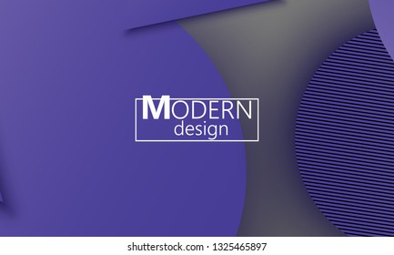 Geometric background. Material design. Minimal abstract cover. Creative colorful wallpaper. Trendy gradient poster. Vector illustration.