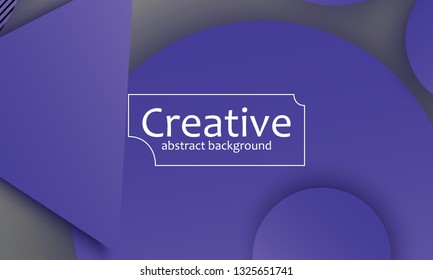 Geometric background. Material design. Minimal abstract cover. Creative colorful wallpaper. Trendy gradient poster. Vector illustration.