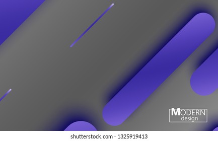 Geometric background. Material design. Minimal abstract cover. Creative colorful wallpaper. Trendy gradient poster. Vector illustration.
