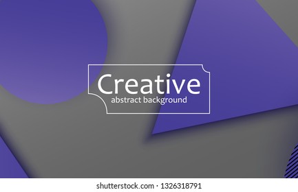 Geometric background. Material design. Minimal abstract cover. Creative colorful wallpaper. Trendy gradient poster. Vector illustration.