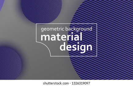 Geometric background. Material design. Minimal abstract cover. Creative colorful wallpaper. Trendy gradient poster. Vector illustration.