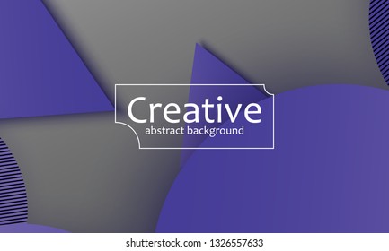 Geometric background. Material design. Minimal abstract cover. Creative colorful wallpaper. Trendy gradient poster. Vector illustration.