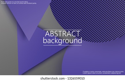 Geometric background. Material design. Minimal abstract cover. Creative colorful wallpaper. Trendy gradient poster. Vector illustration.