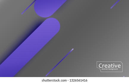 Geometric background. Material design. Minimal abstract cover. Creative colorful wallpaper. Trendy gradient poster. Vector illustration.