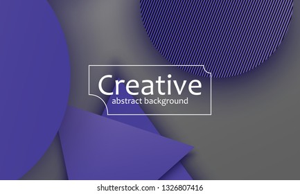 Geometric background. Material design. Minimal abstract cover. Creative colorful wallpaper. Trendy gradient poster. Vector illustration.
