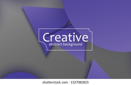 Geometric background. Material design. Minimal abstract cover. Creative colorful wallpaper. Trendy gradient poster. Vector illustration.