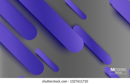 Geometric background. Material design. Minimal abstract cover. Creative colorful wallpaper. Trendy gradient poster. Vector illustration.