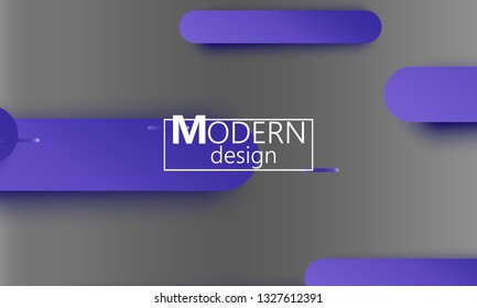 Geometric background. Material design. Minimal abstract cover. Creative colorful wallpaper. Trendy gradient poster. Vector illustration.