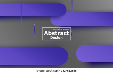 Geometric background. Material design. Minimal abstract cover. Creative colorful wallpaper. Trendy gradient poster. Vector illustration.