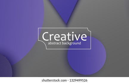 Geometric background. Material design. Minimal abstract cover. Creative colorful wallpaper. Trendy gradient poster. Vector illustration.