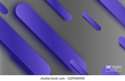 Geometric background. Material design. Minimal abstract cover. Creative colorful wallpaper. Trendy gradient poster. Vector illustration.