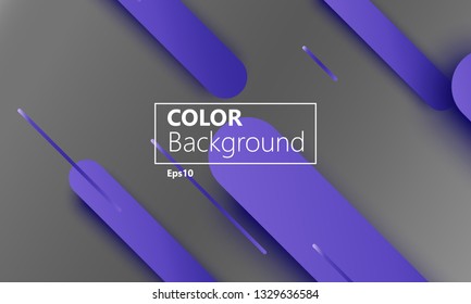 Geometric background. Material design. Minimal abstract cover. Creative colorful wallpaper. Trendy gradient poster. Vector illustration.