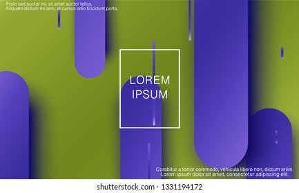 Geometric background. Material design. Minimal abstract cover. Creative colorful wallpaper. Trendy gradient poster. Vector illustration.