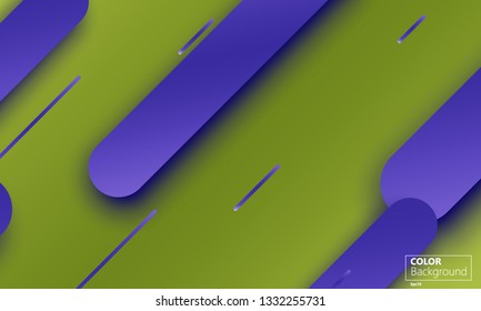 Geometric background. Material design. Minimal abstract cover. Creative colorful wallpaper. Trendy gradient poster. Vector illustration.