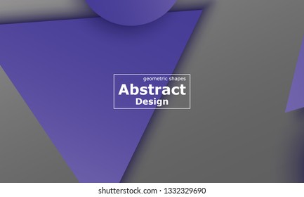 Geometric background. Material design. Minimal abstract cover. Creative colorful wallpaper. Trendy gradient poster. Vector illustration.