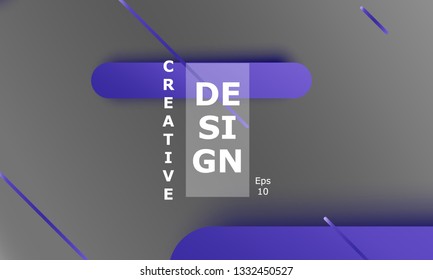 Geometric background. Material design. Minimal abstract cover. Creative colorful wallpaper. Trendy gradient poster. Vector illustration.