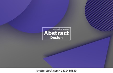 Geometric background. Material design. Minimal abstract cover. Creative colorful wallpaper. Trendy gradient poster. Vector illustration.