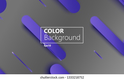 Geometric background. Material design. Minimal abstract cover. Creative colorful wallpaper. Trendy gradient poster. Vector illustration.