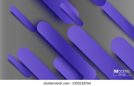 Geometric background. Material design. Minimal abstract cover. Creative colorful wallpaper. Trendy gradient poster. Vector illustration.