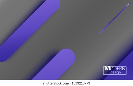 Geometric background. Material design. Minimal abstract cover. Creative colorful wallpaper. Trendy gradient poster. Vector illustration.