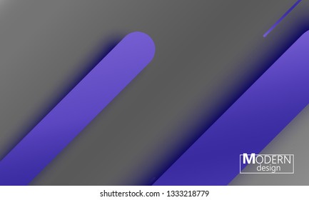 Geometric background. Material design. Minimal abstract cover. Creative colorful wallpaper. Trendy gradient poster. Vector illustration.
