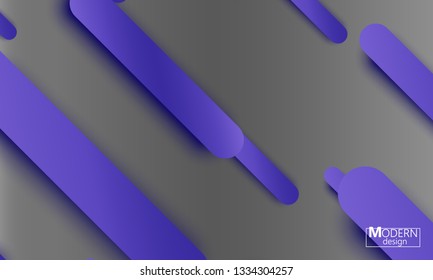 Geometric background. Material design. Minimal abstract cover. Creative colorful wallpaper. Trendy gradient poster. Vector illustration.