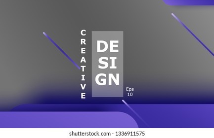 Geometric background. Material design. Minimal abstract cover. Creative colorful wallpaper. Trendy gradient poster. Vector illustration.