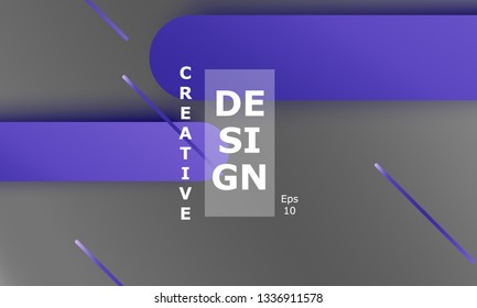 Geometric background. Material design. Minimal abstract cover. Creative colorful wallpaper. Trendy gradient poster. Vector illustration.