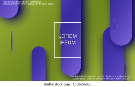 Geometric background. Material design. Minimal abstract cover. Creative colorful wallpaper. Trendy gradient poster. Vector illustration.