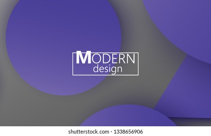 Geometric background. Material design. Minimal abstract cover. Creative colorful wallpaper. Trendy gradient poster. Vector illustration.