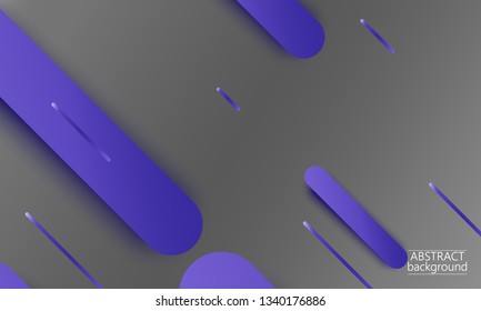 Geometric background. Material design. Minimal abstract cover. Creative colorful wallpaper. Trendy gradient poster. Vector illustration.