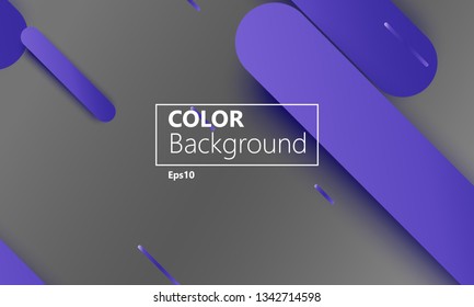Geometric background. Material design. Minimal abstract cover. Creative colorful wallpaper. Trendy gradient poster. Vector illustration.