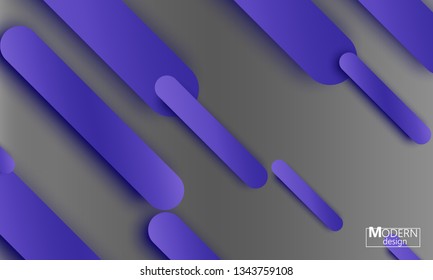Geometric background. Material design. Minimal abstract cover. Creative colorful wallpaper. Trendy gradient poster. Vector illustration.