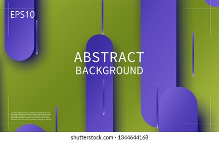 Geometric background. Material design. Minimal abstract cover. Creative colorful wallpaper. Trendy gradient poster. Vector illustration.