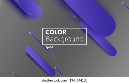 Geometric background. Material design. Minimal abstract cover. Creative colorful wallpaper. Trendy gradient poster. Vector illustration.