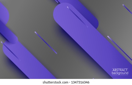 Geometric background. Material design. Minimal abstract cover. Creative colorful wallpaper. Trendy gradient poster. Vector illustration.