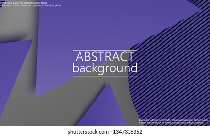 Geometric background. Material design. Minimal abstract cover. Creative colorful wallpaper. Trendy gradient poster. Vector illustration.