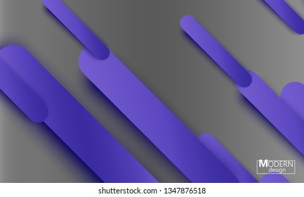 Geometric background. Material design. Minimal abstract cover. Creative colorful wallpaper. Trendy gradient poster. Vector illustration.