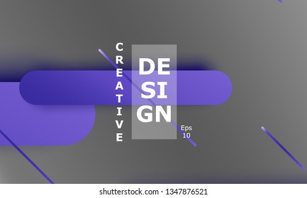 Geometric background. Material design. Minimal abstract cover. Creative colorful wallpaper. Trendy gradient poster. Vector illustration.